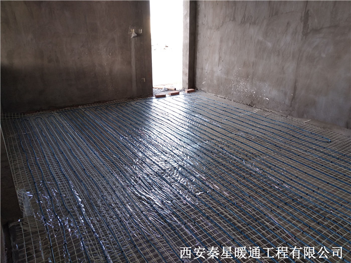 別墅區電地暖發熱電纜鋪設