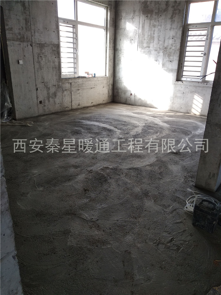 電地暖混凝土墊層鋪設