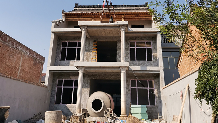 陜西周至自建別墅電地暖安裝
