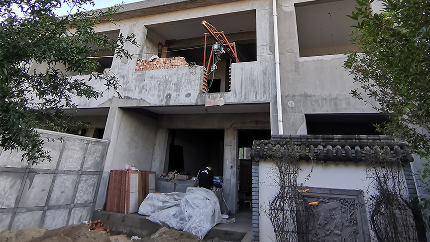 西安市長安區東大自建房電地暖安裝